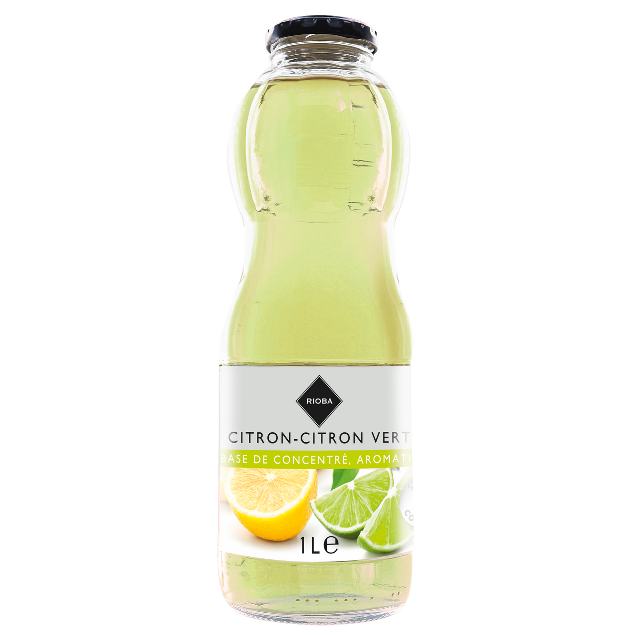 RIOBA Boisson citron citron-vert 1 L verre perdu