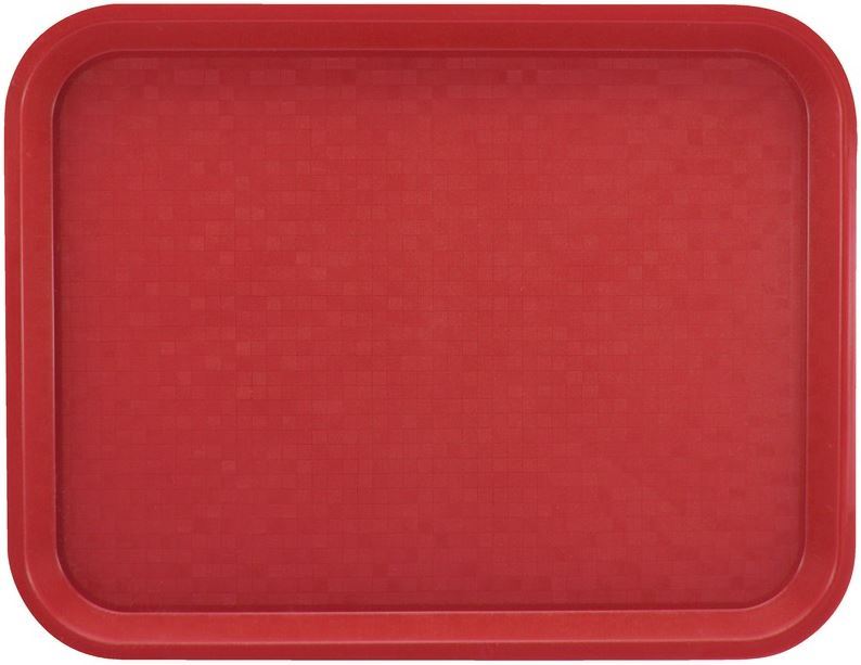 Plateau rectangle rouge 34.5 x 26.5 cm x 6 METRO Professional