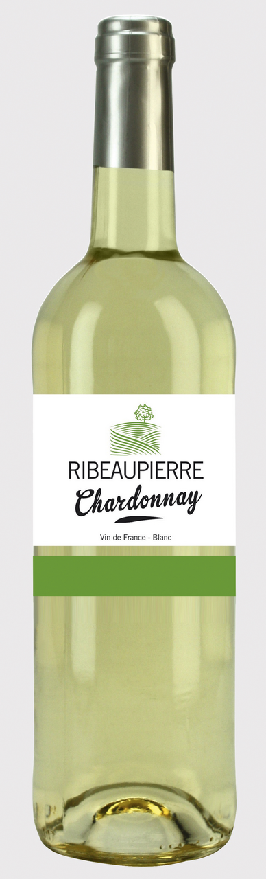 Ribeaupierre Vin de France Chardonnay bouteille 75 cl