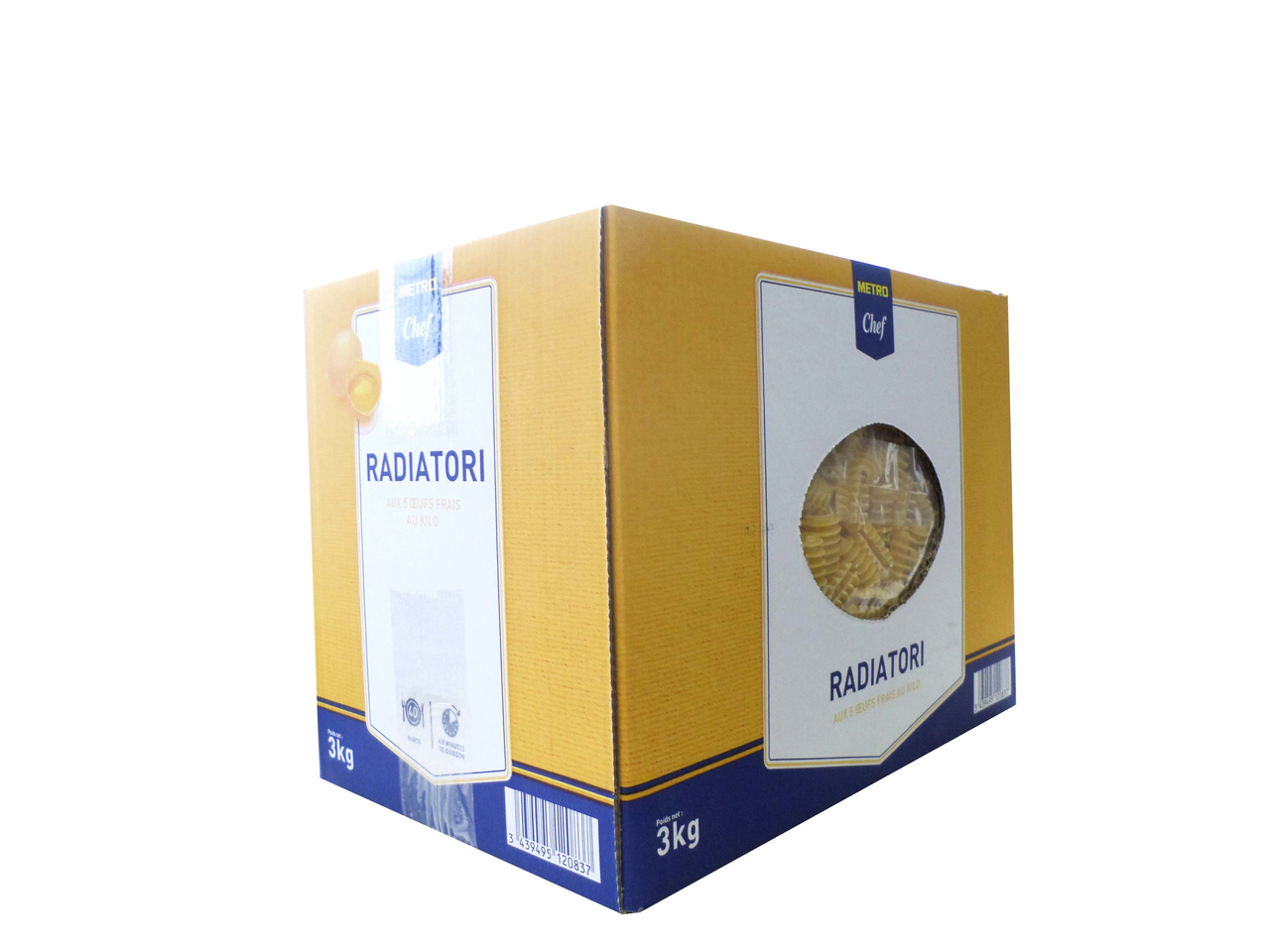 METRO Chef Radiatori au 5 oeufs frais 3 kg