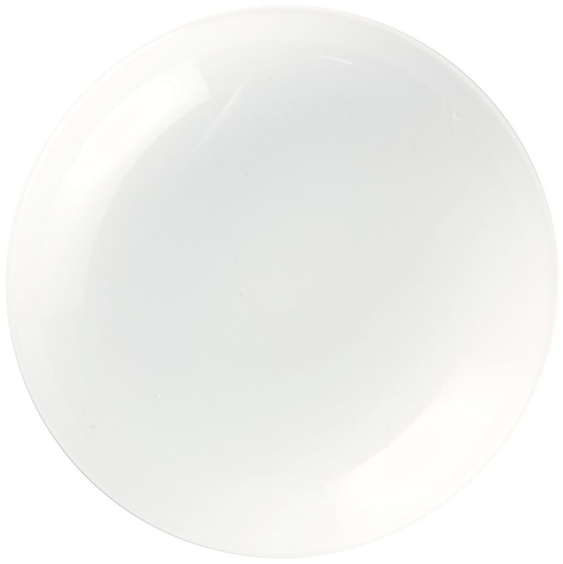 Assiette à couscous ronde blanche 25 cm x 6