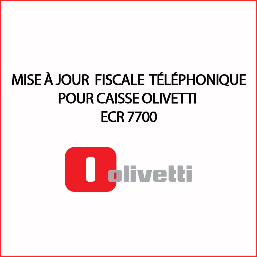 Mise à jour FISCALE téléphonique caisse ECR 7700 Olivetti