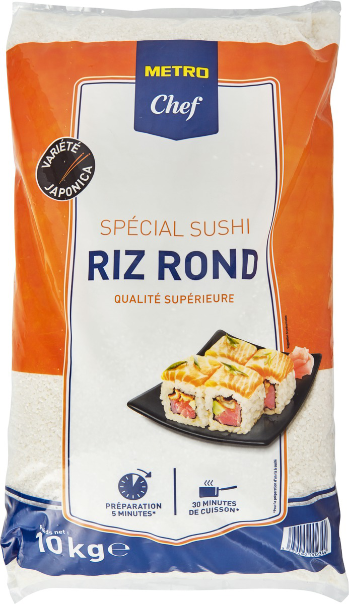 METRO Chef Riz rond pour sushi 10 kg