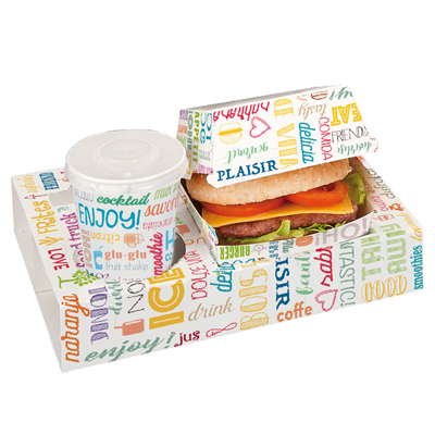 Plateau Repas A Emporter 2 Verres 2 Repas Parole Carton Blanc X 0 Garcia De Pou 229 85 Metro