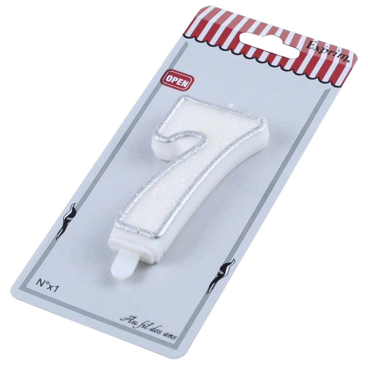 Bougie d'anniversaire chiffre N° 7