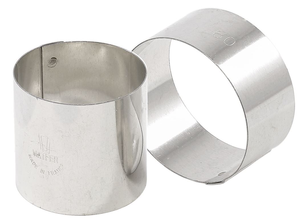 Nonnette inox ronde 7 cm H.6 cm x 4 Matfer - 375365