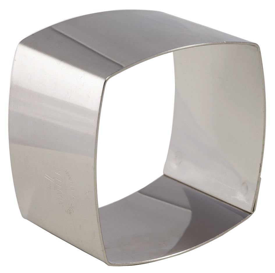 Nonnette inox carrée 6 x 6 cm H.4.5 cm x 4 Matfer - 376003