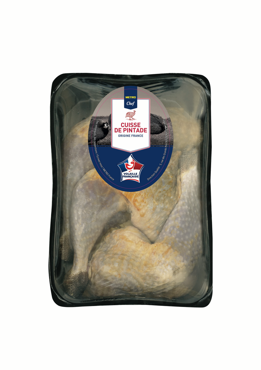 METRO Chef cuisse de pintade VF 6 pièces par barquette sous atmosphère France