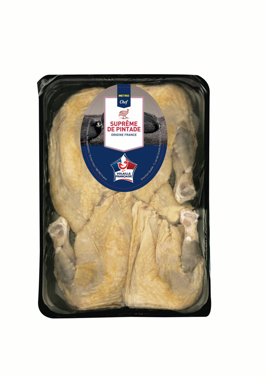 METRO Chef suprême de pintade VF 8 pièces par barquette sous atmosphère France