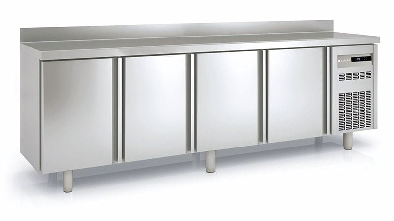 Table réfrigérée positive 4 portes inox AISI-304 560L - Coreco - MRS-250