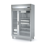 Armoire réfrigérée positive AGRE-125 GN1/1 + GN2/1 positive 2 portes vitrées 750 L Docriluc