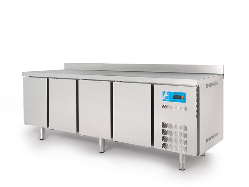 Table réfrigérée positive 4 portes inox AISI-430 560L - Coreco - TSR-250
