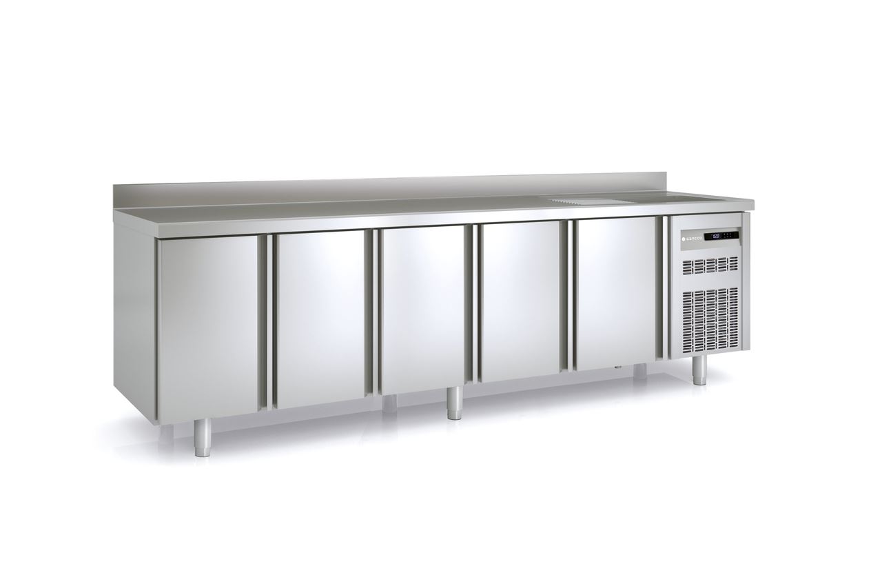 Tour gastro avec évier positif 5 portes pleines 820L - Coreco - MRGF-300