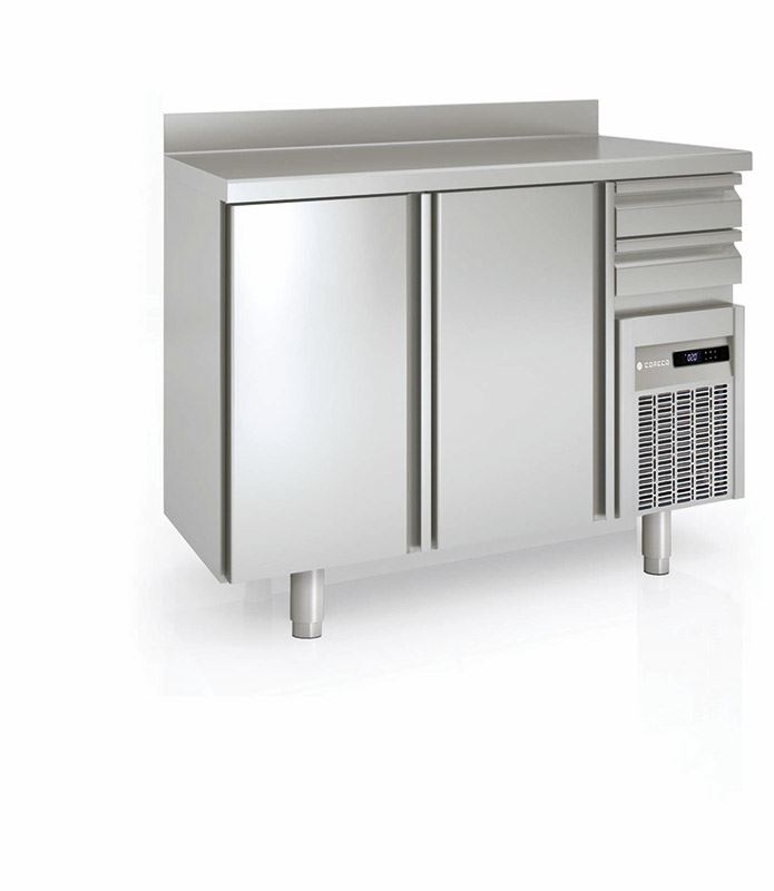 Arrière de bar positif 2 portes pleines et 2 tiroirs neutres FMR-150 340 L Coreco