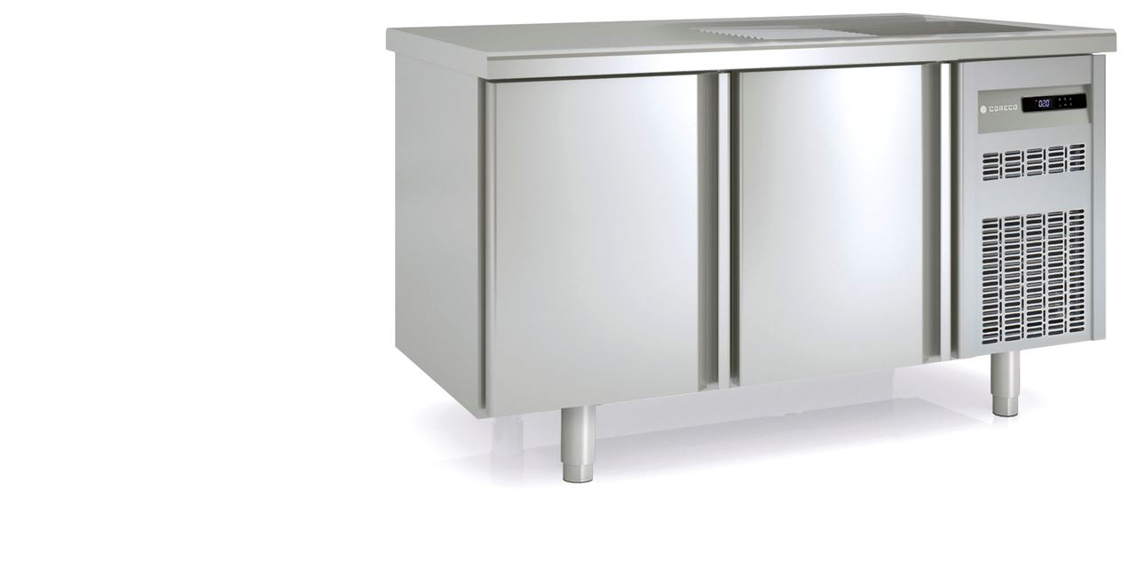 Tour gastro positif traversant 2+2 portes et évier 265L - Coreco - MFCGF-150