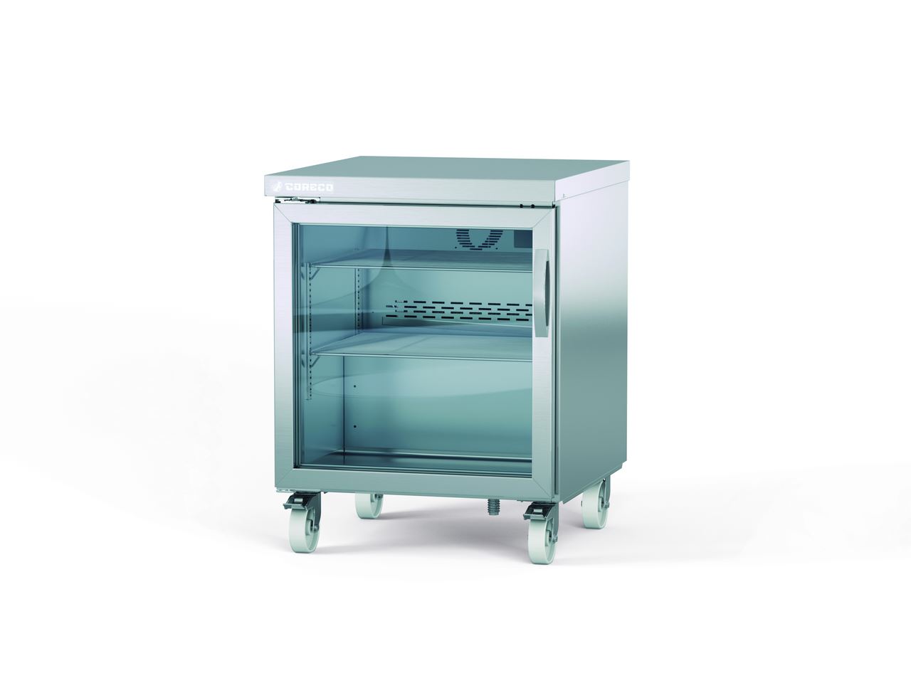 Table réfrigérée froid haut rendement 1 porte vitrée 210L - Coreco - SDV-27