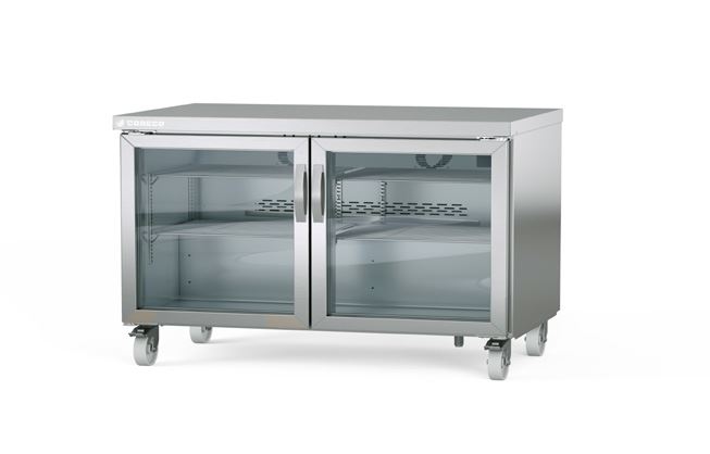 Table réfrigérée froid haut rendement 2 portes vitrées 500L - Coreco - SDV-60
