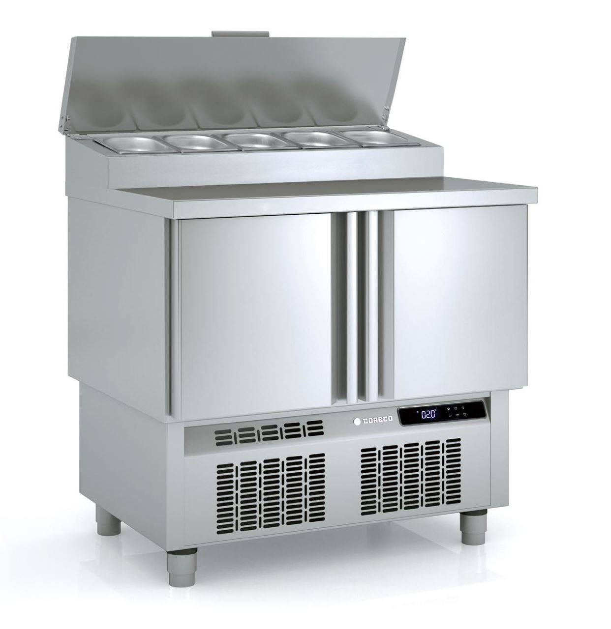 Saladette positive 2 portes inox 200L - Coreco - MFEI70-100