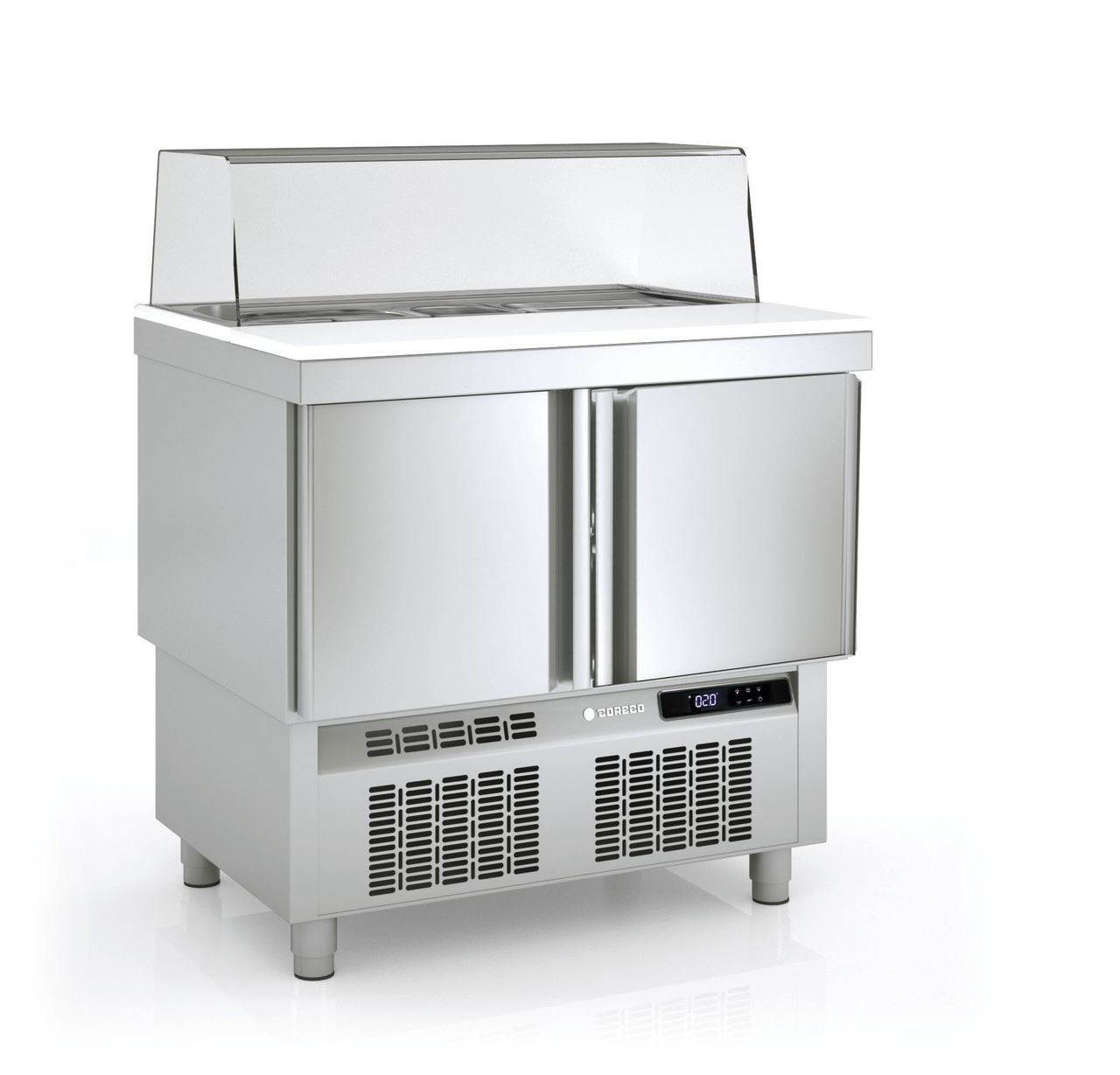 Saladette positive 2 portes 200L - Coreco - MFS-100-C