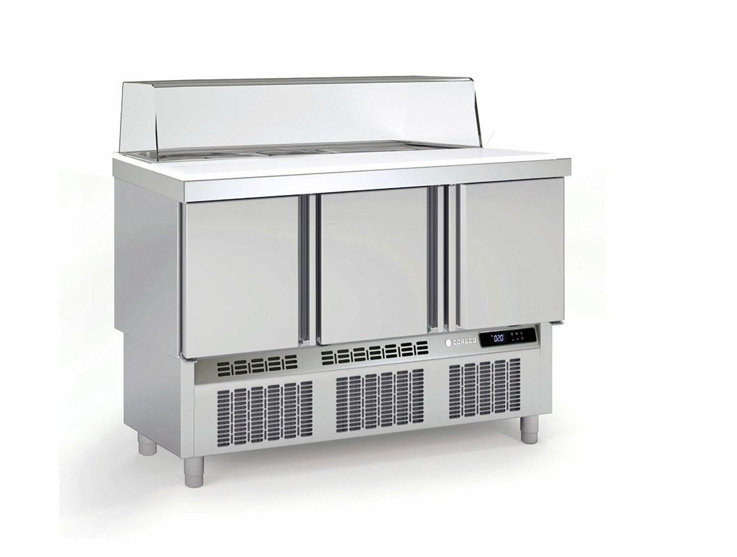 Saladette positive 3 portes 320L - Coreco - MFS-140-C