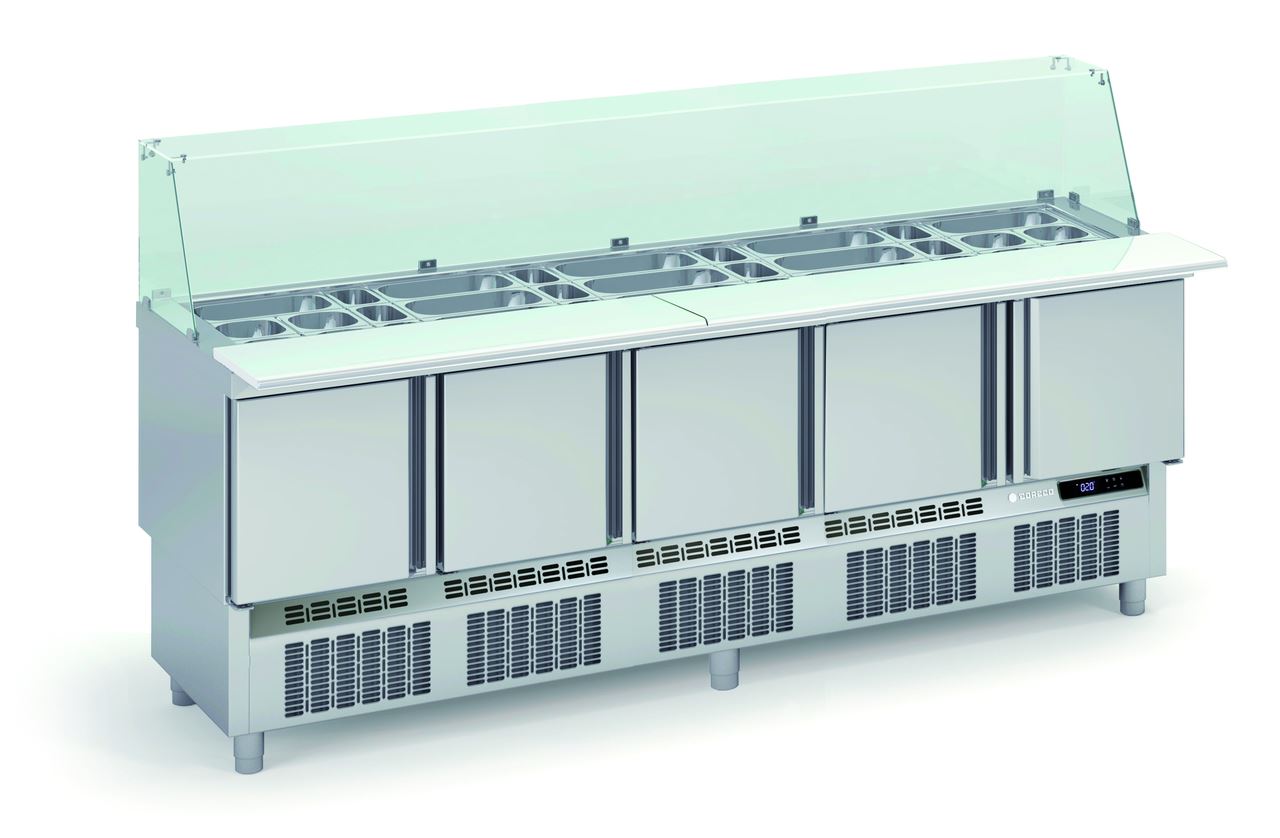 Table de préparation positive 5 portes - Coreco - 560L MFK-220