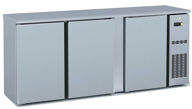 Arrière de bar positif 3 portes vitrées battantes acier SBE-200 Coreco