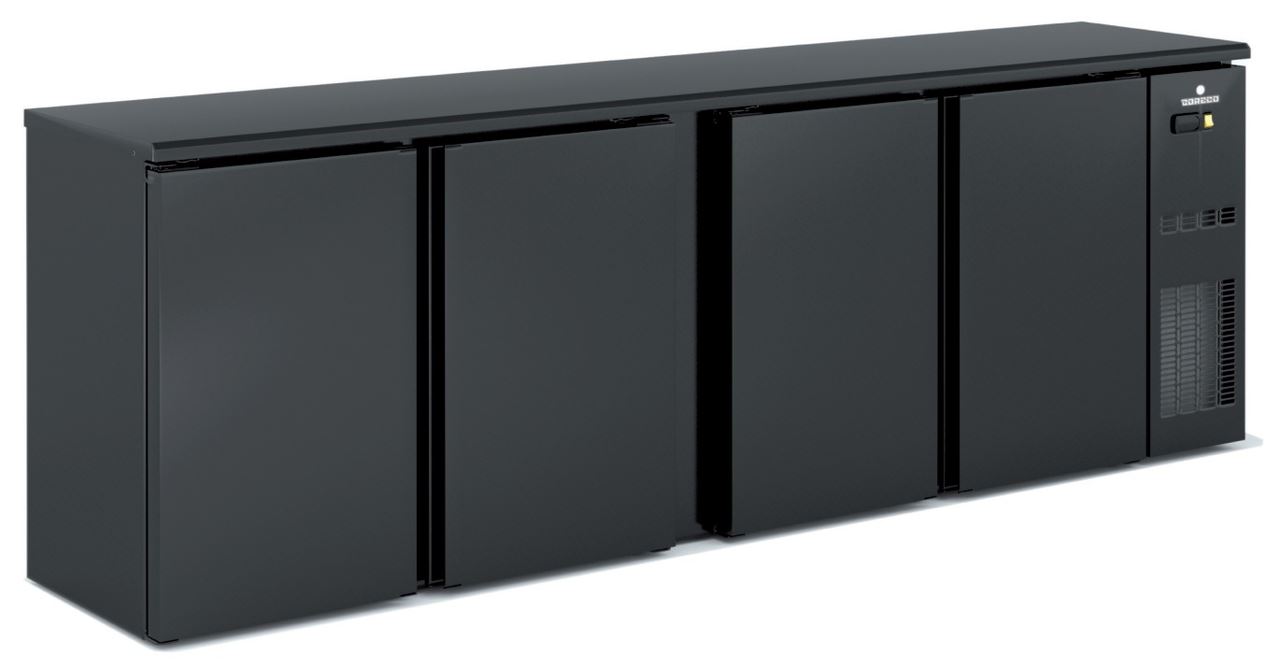 Arrière de bar positif 4 portes pleines battantes acier SB-250 Coreco