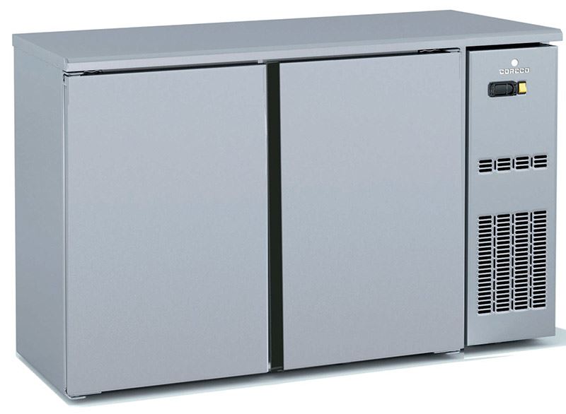 Arrière de bar positif 2 portes pleines battantes inox SBI-150 Coreco