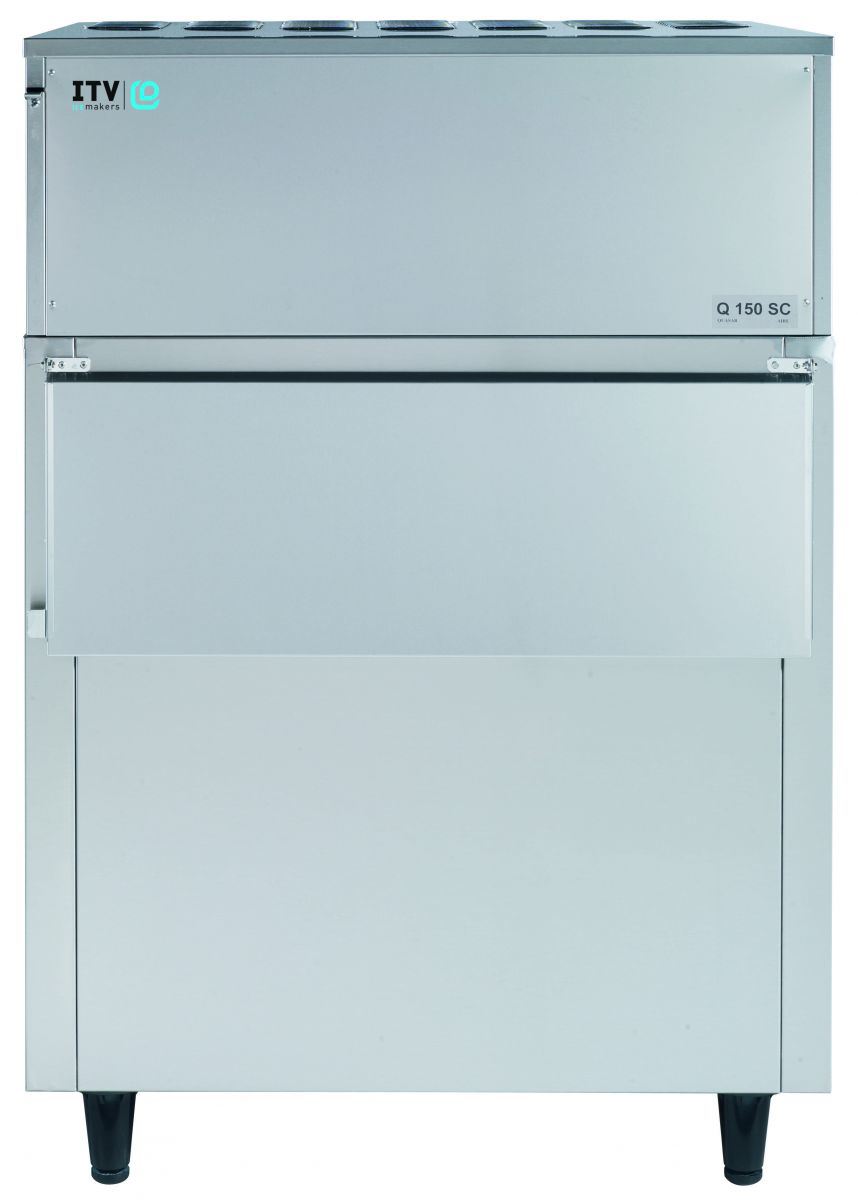 Machine à glaçons à palettes inox à air 135 kg/24h - Itv - Q150A
