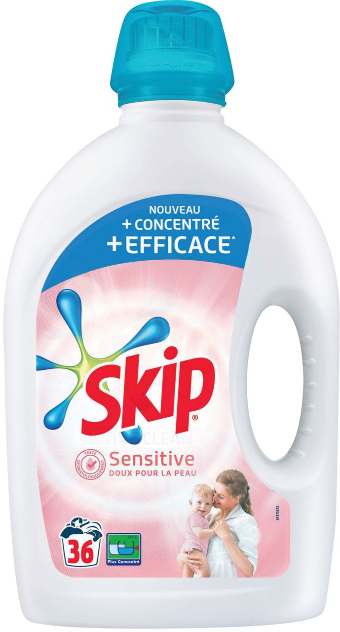 Lessive liquide Sensitive 1.8L Skip