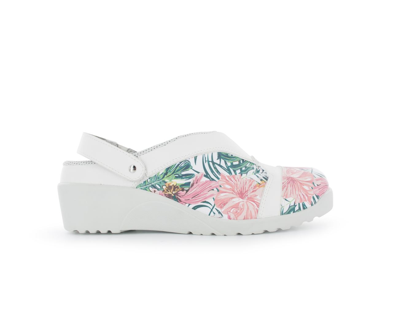 Sabot de sécurité imprimé fleurs Fiona T.37 - Nord'Ways - FIO000137000IMPF