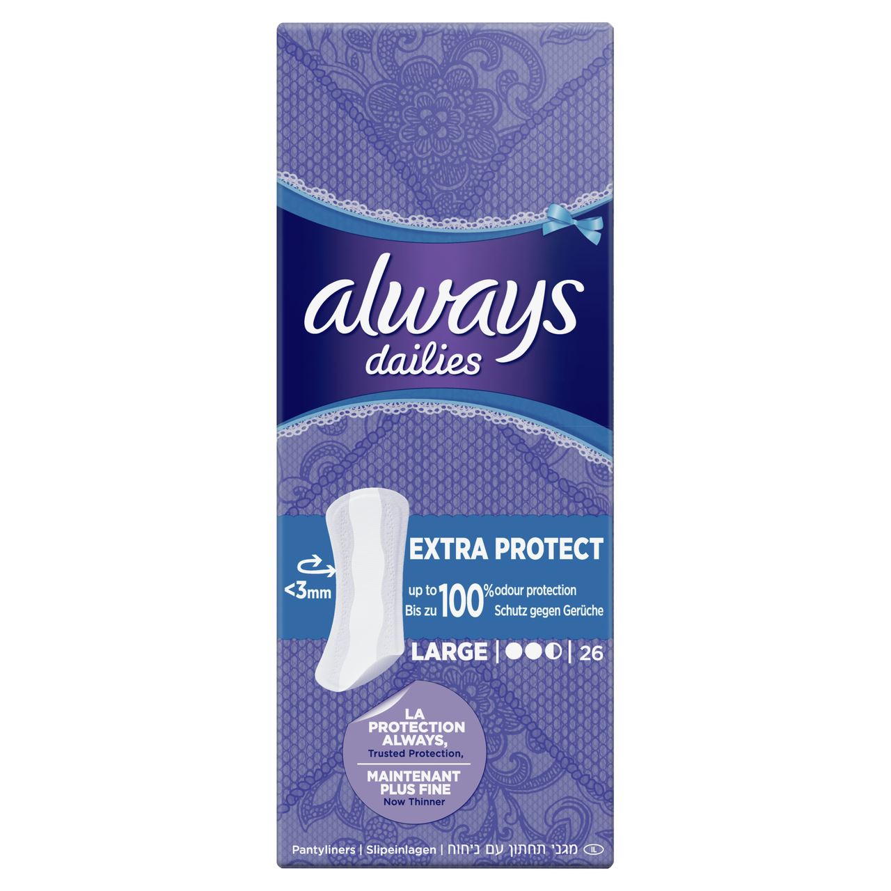 Protège slip Large Extra Protect x 26 Always