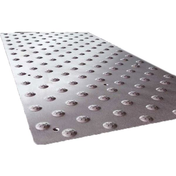 Dalle podotactile Alu Grip aluminium 97.5 x 42 cm Handinorme - 3280285