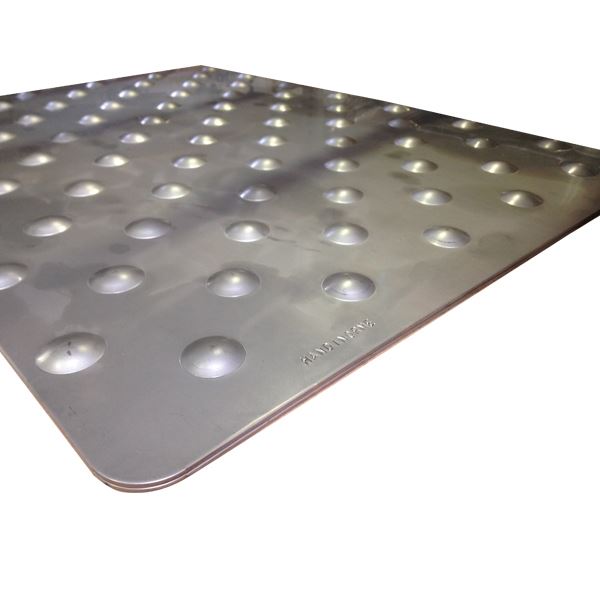 Dalle podotactile Minox inox 41.2 x 82.5 cm Handinorme - 3280702