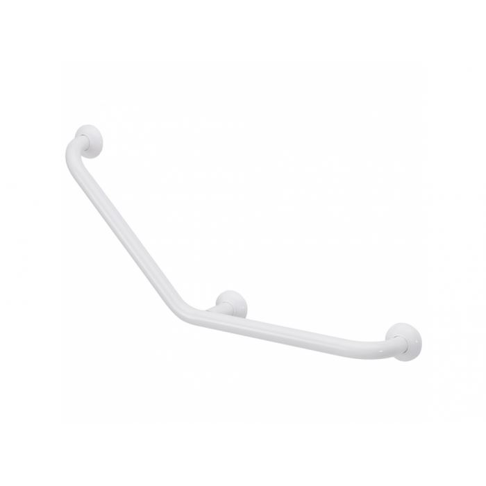 Barre d'appui coudée 135° aluminium blanc 40 x 40 cm Handinorme - 6880018