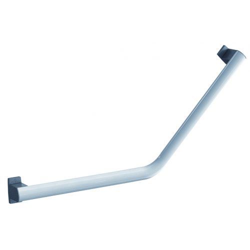 Barre d'appui coudée 135° Design aluminium blanc 40 x 40 cmHandinorme - 6880019