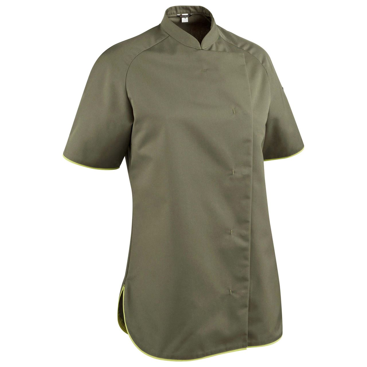 Veste de cuisine manches courtes femme Kohana kaki vert anis T.4 - Molinel - 29893281237