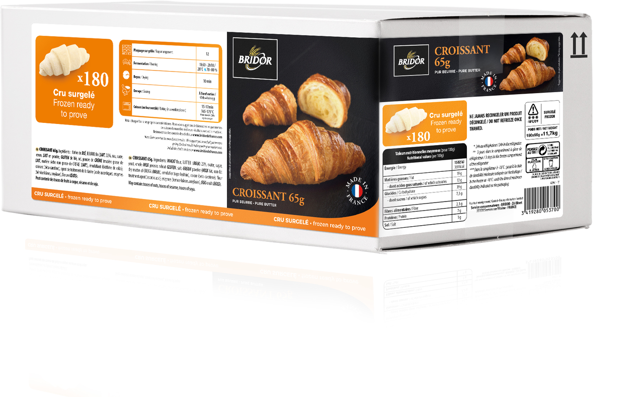 Bridor Croissant cru 180 x 65 g