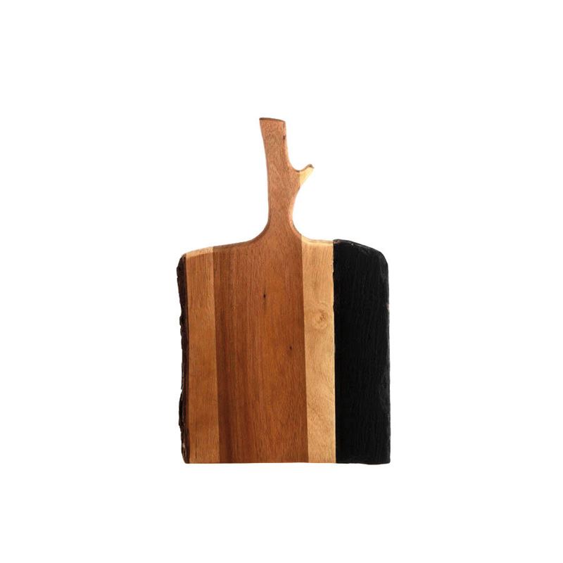 Planche de présentation accacia/ardoise 30.5 x 19 cm x 4 Garcia de Pou - 220.60