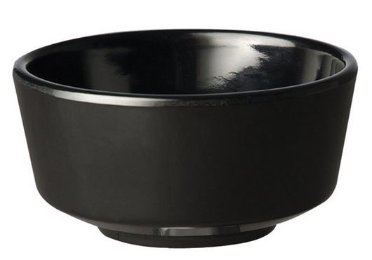 Saladier mélamine Float noir 20.5 cm