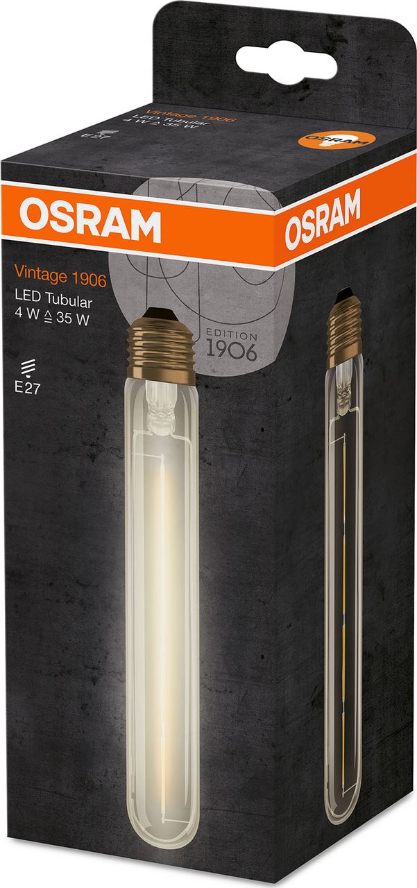 Ampoule LED tube blanc chaud Vintage 35 CL 4 W/2400 E27 Osram