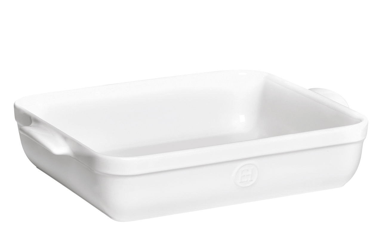 Emile Henry Plat à four blanc craie 5 L