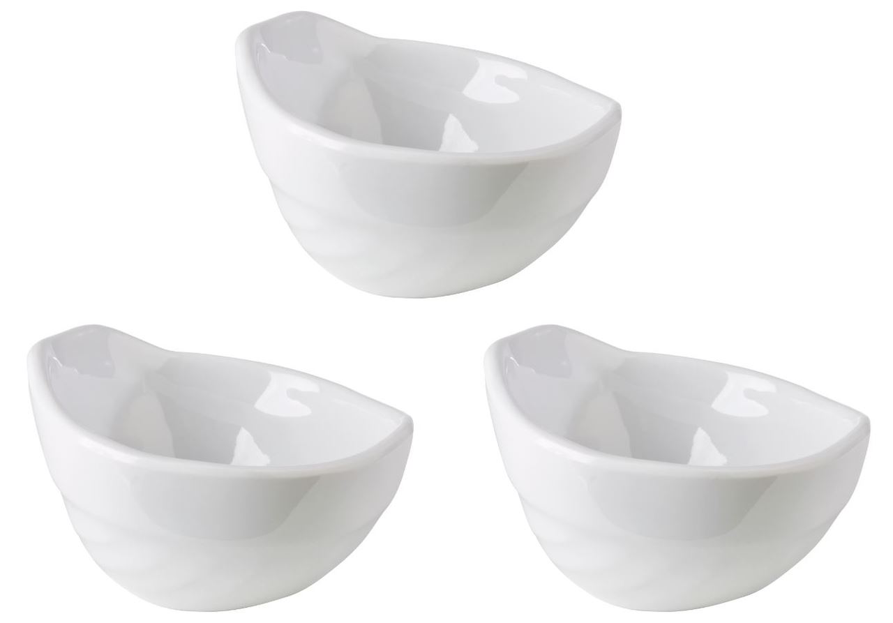 Mini coupelle mélamine sphère blanc 7.5 cm x 3