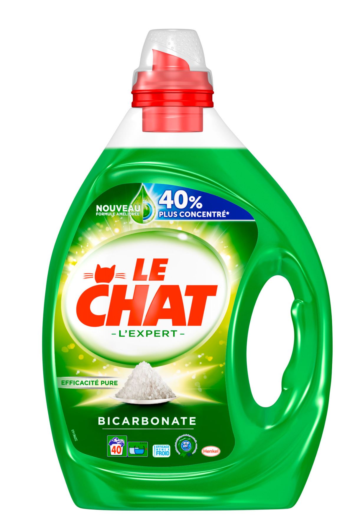 Lessive liquide Expert bicarbonate 2L Le Chat