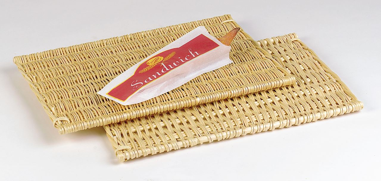 Plateau osier sans rebord 58 x 38.5 cm x 2 Vannerie de Villaines - 080.R5800