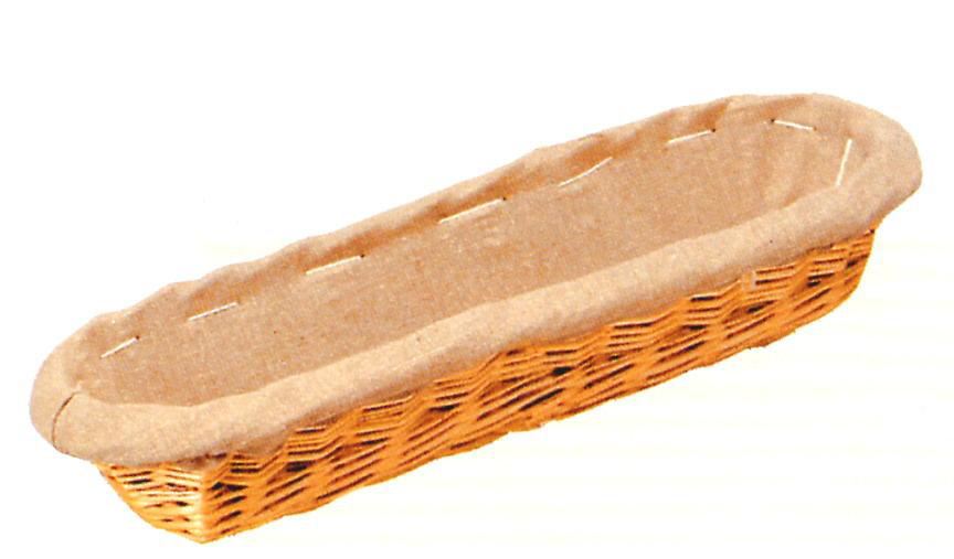 Banneton osier long entoilé 1 livre 80 x 7 x 4 cm Vannerie de Villaines - 301.80 00