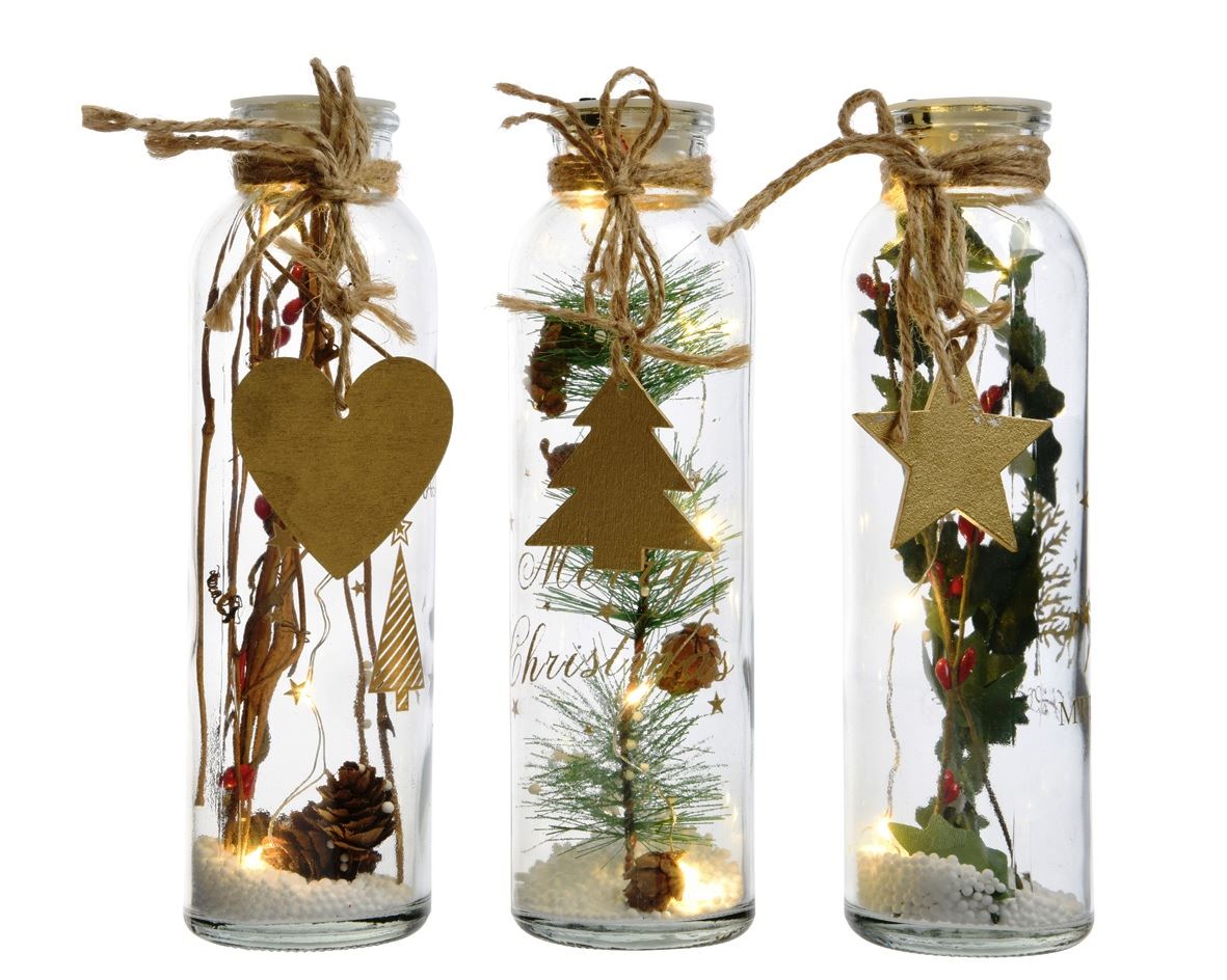 Bouteille de Noël LED