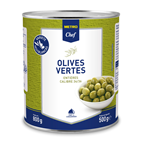 METRO Chef Olives vertes entières calibre 34/36 boîte 4/4 - 800 g