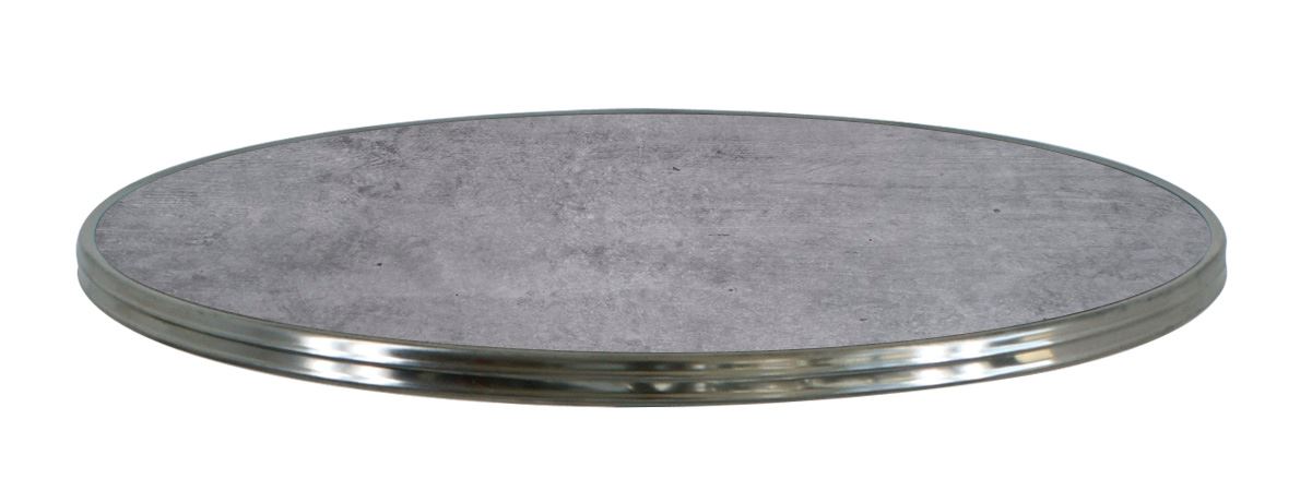 Plateau de table Solo city Diam.60 cm cadre inox SM France - 055519