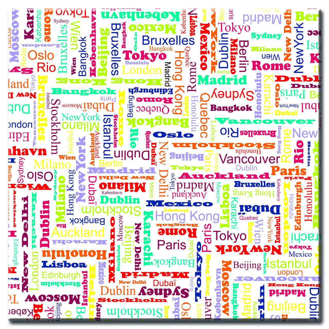 Plateau de table Pod planete colors 120 x 80 cm SM France - 055849